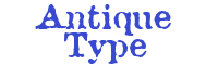 Antique Type Font