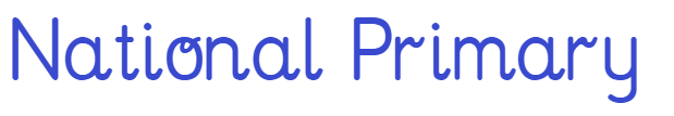 National Primary Font