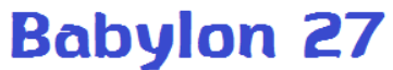 Babylon27 Font