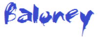Baloney Font