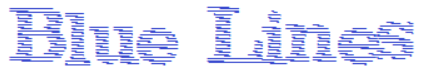 Blue Lines Font