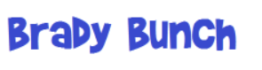 Brady Bunch Font