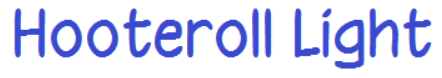 HooterollLightFont