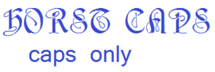 HorstCapsFonts