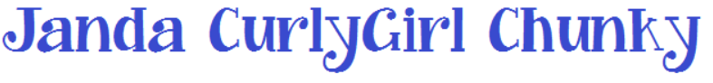 JandaCurlyGirlChunkyFont