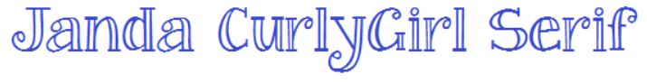 JandaCurlyGirlSerifFont